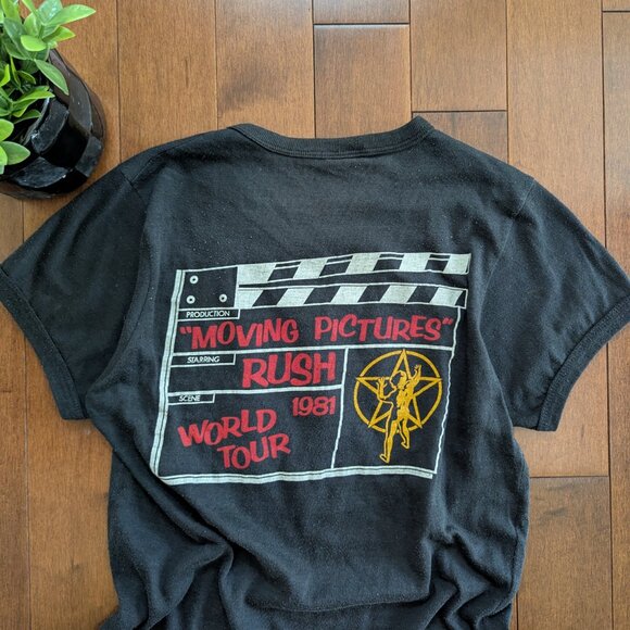 RUSH MOVING PICTURES 1981 VINTAGE TOUR TSHIRT - Picture 5 of 5